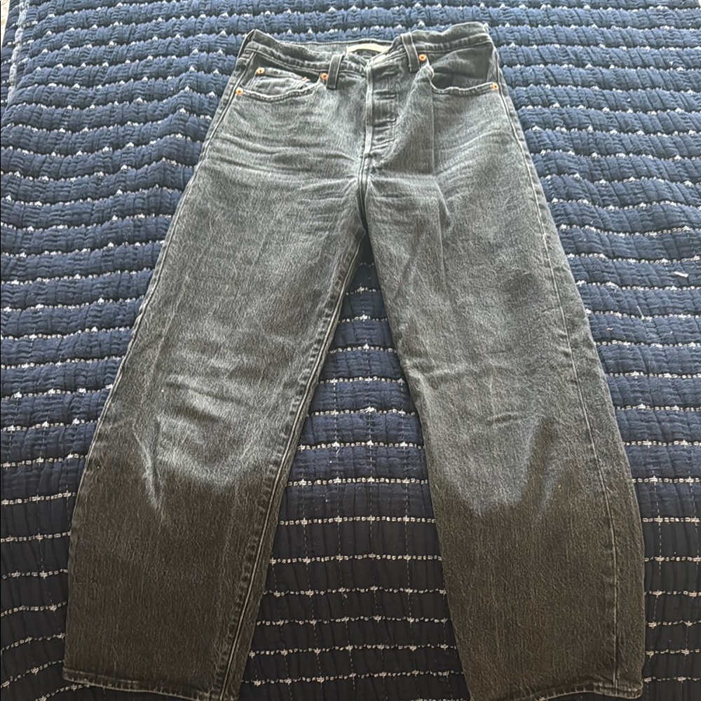 Levi’s Ribcage Straight Black Jeans